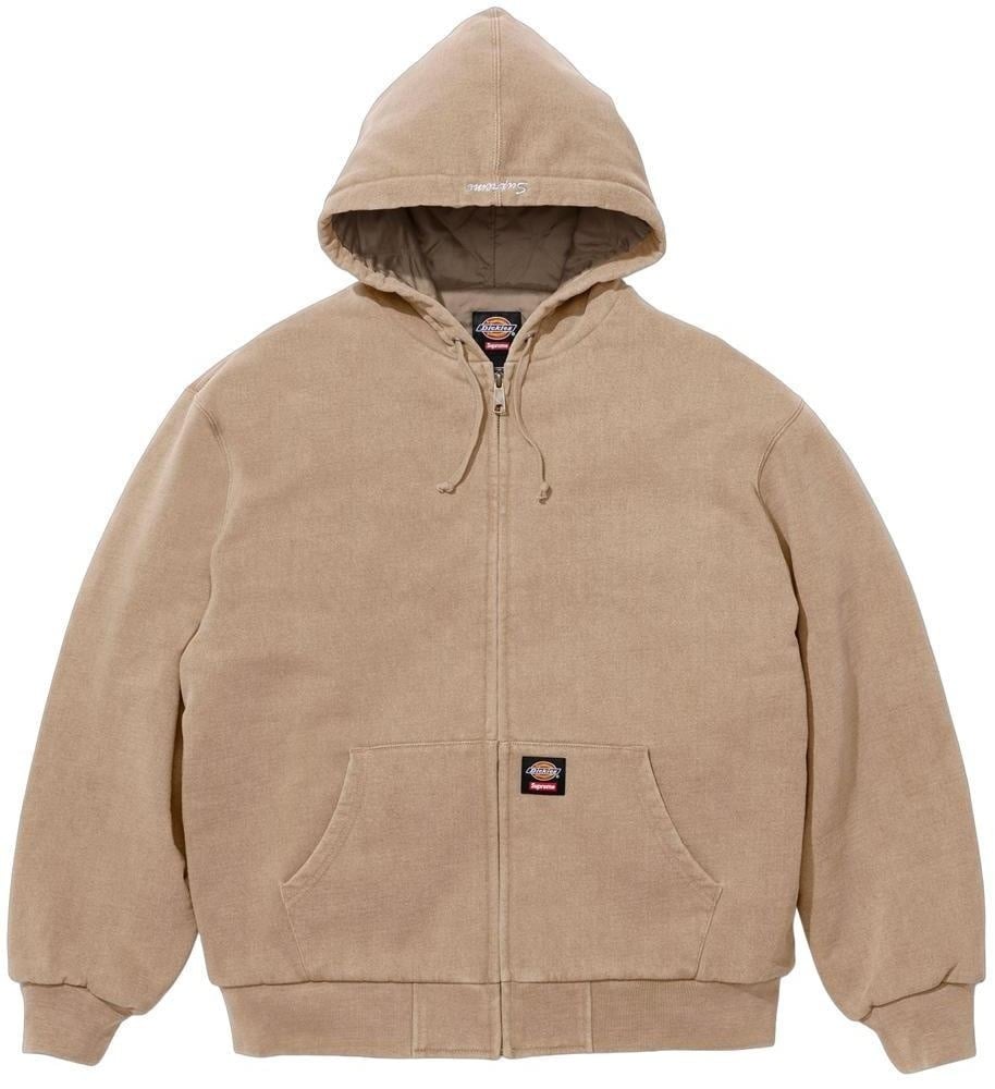 Supreme®/Dickies® Quilted Lined Zip Up Hooded Sweatshirt view 12